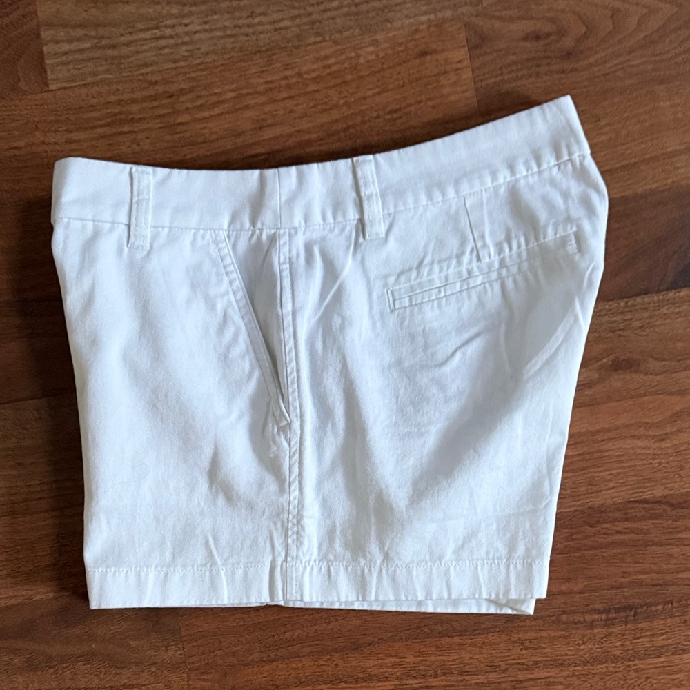 J Crew White Cotton Shorts